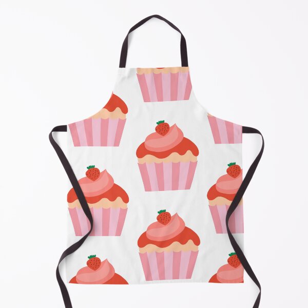 Item preview, Kawaii Strawberry Cupcake – Cute Dessert with Strawberry Topper designed and sold by Blueprint&co.