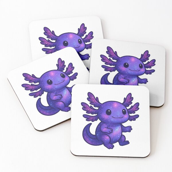 Item preview, Cute Galaxy Axolotl Kawaii Purple Space Lizard designed and sold by RetroPop23.