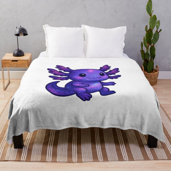Item preview, Cute Galaxy Axolotl Kawaii Purple Space Lizard designed and sold by RetroPop23.