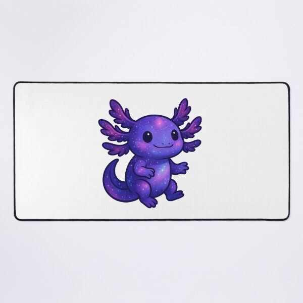 Item preview, Cute Galaxy Axolotl Kawaii Purple Space Lizard designed and sold by RetroPop23.
