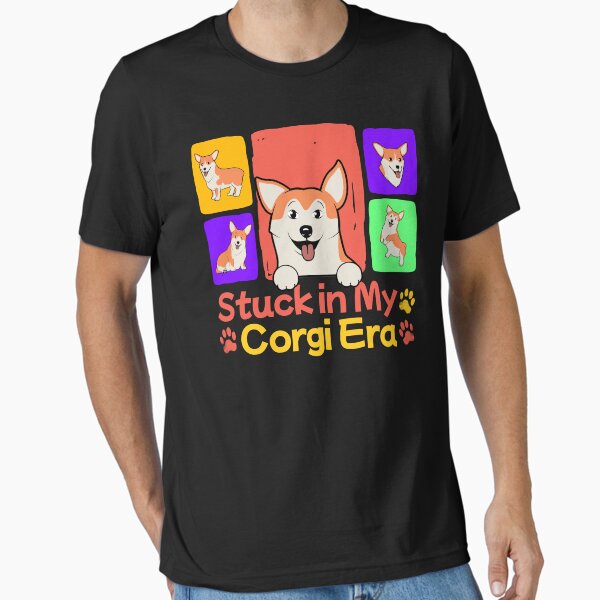Item preview, In My Corgi Era – Funny Cartoon Corgi Dog designed and sold by CatchyfulPrints.