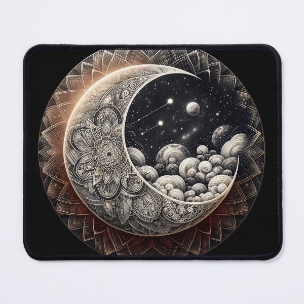 Item preview, Celestial Moon designed and sold by DreamMandalas.