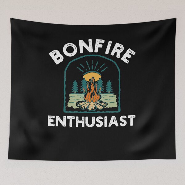 Item preview, Bonfire Enthusiast Campfire Funny Camping humor vintage designed and sold by snowry.