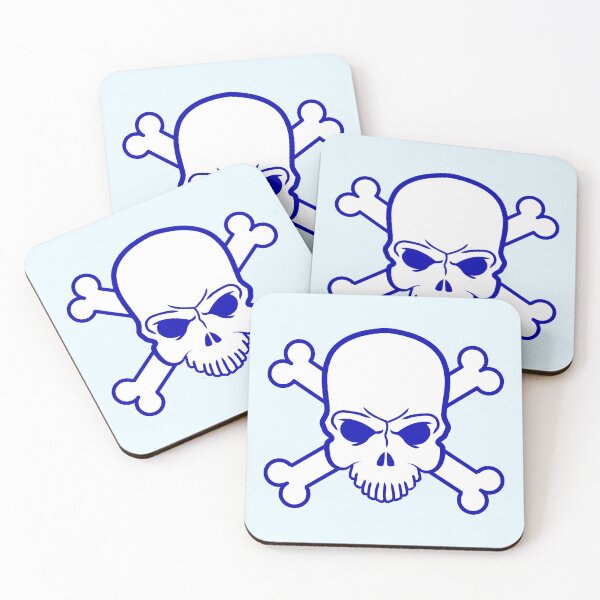 Item preview, Evil Pirate Symbol Skull And Bones Skeleton Head designed and sold by shirt-o-mat.