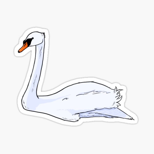 Item preview, Cartoon Mute Swan designed and sold by jaeart28.