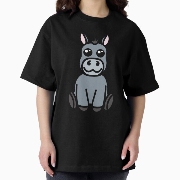 Cute Donkey Oversized T-Shirt Livingmall