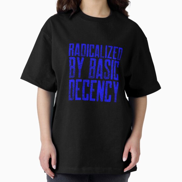 Item preview, Radikalisiert durch Basic Decency Zitat Blau designed and sold by Sartoris Art.