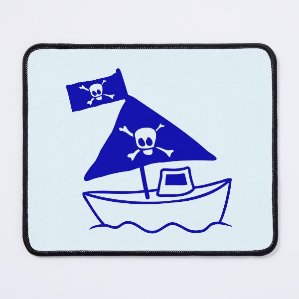 Item preview, Painted Pirate Ship Kids Motif Drawing Cool Funny designed and sold by shirt-o-mat.