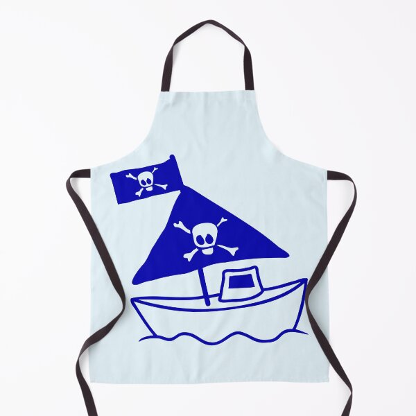Item preview, Painted Pirate Ship Kids Motif Drawing Cool Funny designed and sold by shirt-o-mat.