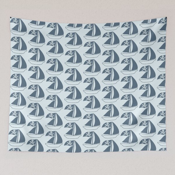 Item preview, Painted Pirate Ship Kids Motif Drawing Cool Funny designed and sold by shirt-o-mat.