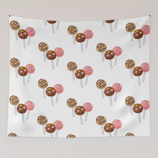 Item preview, Cute Kawaii Cake Pops – Pink, Chocolate & Coffee Trio designed and sold by Blueprint&co.
