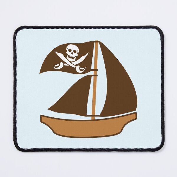 Item preview, Painted Pirate Ship Kids Motif Drawing Cool Funny designed and sold by shirt-o-mat.
