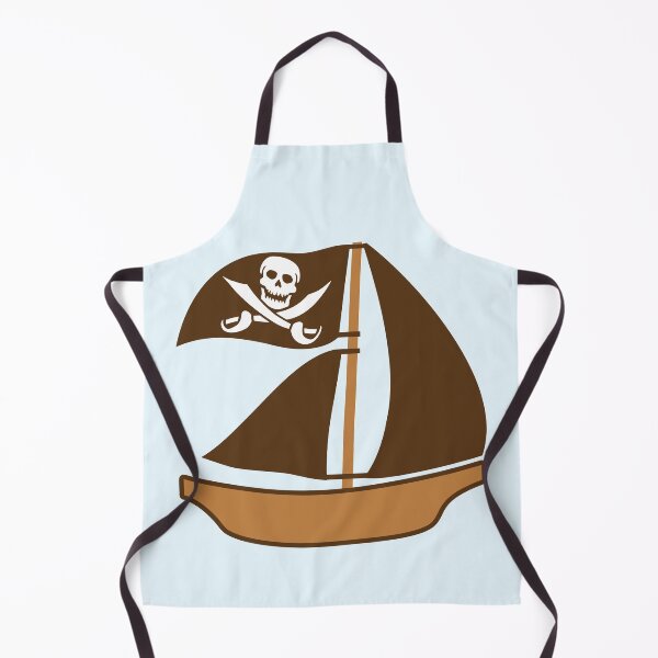 Item preview, Painted Pirate Ship Kids Motif Drawing Cool Funny designed and sold by shirt-o-mat.