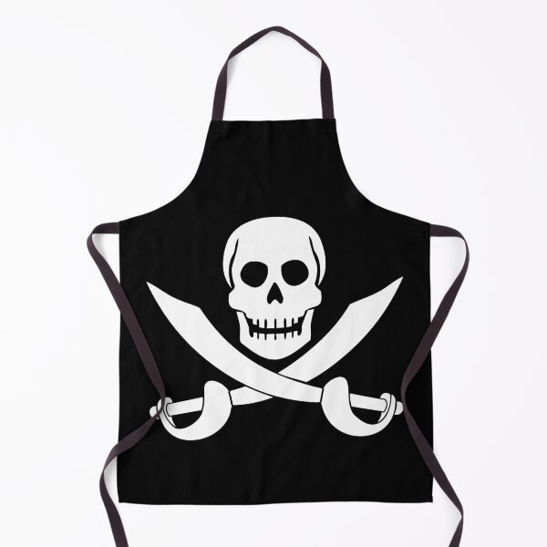 Item preview, Pirate Two Sabre 2 Swords Skeleton Skull Symbol designed and sold by shirt-o-mat.
