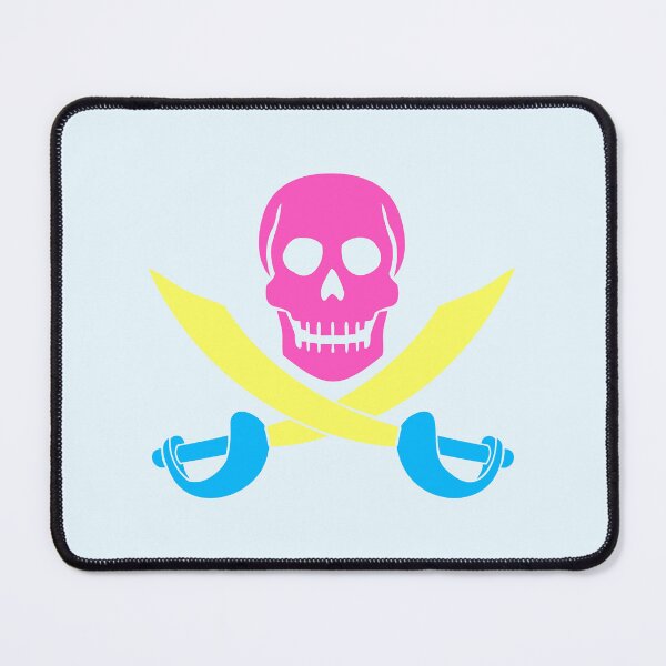 Item preview, Pirate Two Sabre 2 Swords Skeleton Skull Symbol designed and sold by shirt-o-mat.