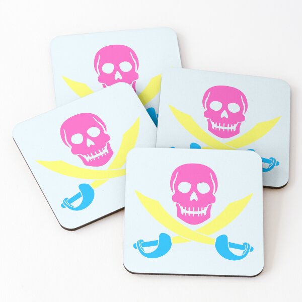Item preview, Pirate Two Sabre 2 Swords Skeleton Skull Symbol designed and sold by shirt-o-mat.