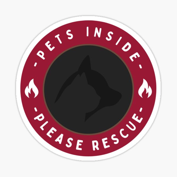Item preview, Pet Emergency Rescue Sticker designed and sold by Embsukka.