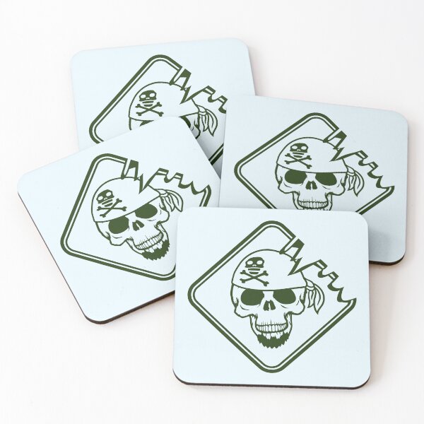 Item preview, Pirate Shield Skull Skeleton Danger Warning Sign designed and sold by shirt-o-mat.