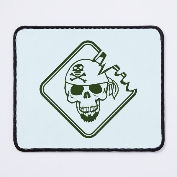 Item preview, Pirate Shield Skull Skeleton Danger Warning Sign designed and sold by shirt-o-mat.