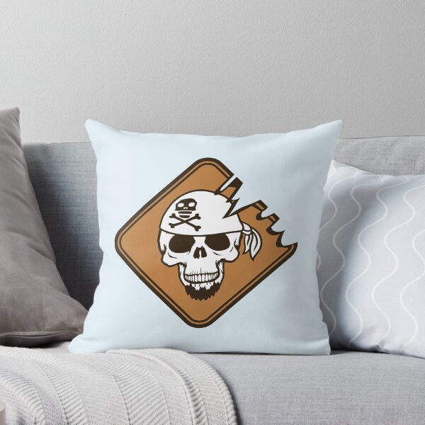 Item preview, Pirate Shield Skull Skeleton Danger Warning Sign designed and sold by shirt-o-mat.