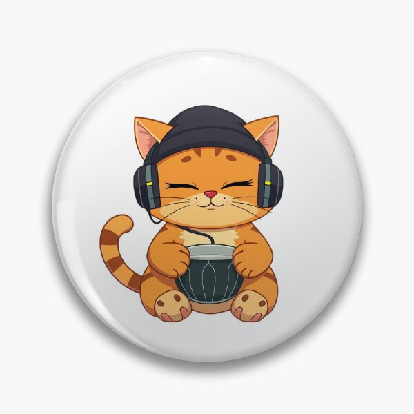 Item preview, Groovy Drum Cat designed and sold by DaniArtDesign81.