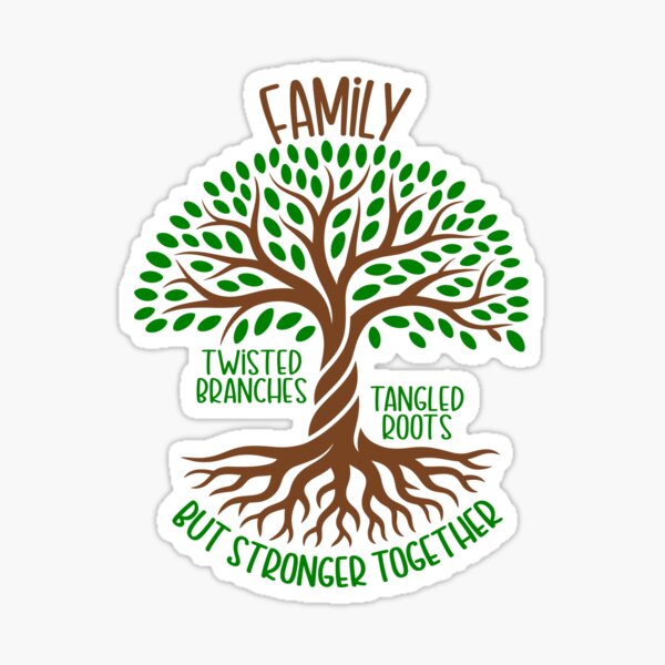 Item preview, Family Tree Quote — Twisted Branches and Tangled Roots designed and sold by theartfulaspie.