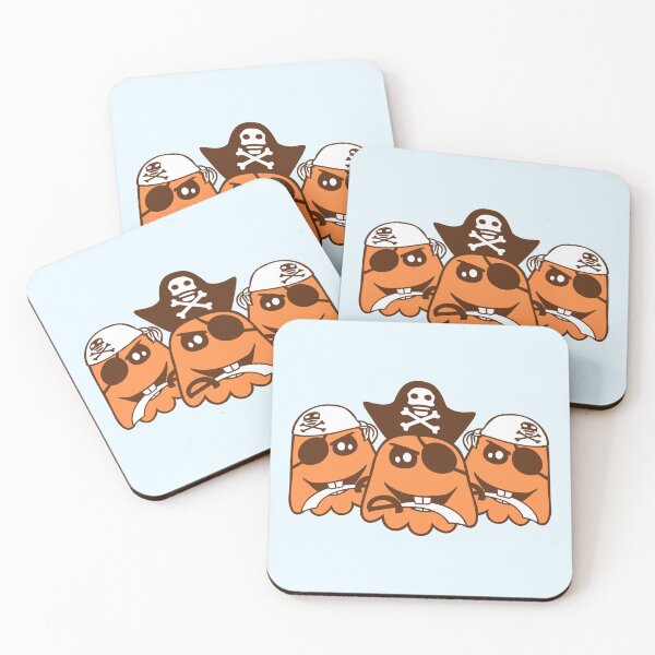 Item preview, 3 Pirates Ghosts Funny Evil Halloween Crew Friends designed and sold by shirt-o-mat.
