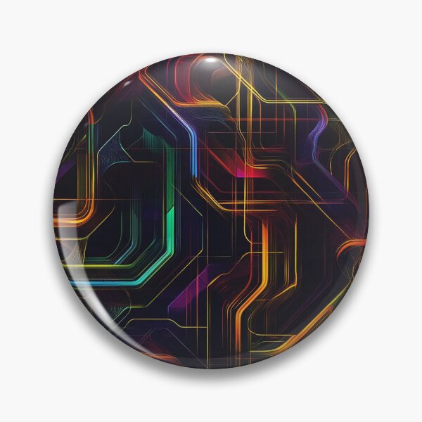 Item preview, Fractal Geometry Vibrant Psychedelic Colors designed and sold by MidArtForge.