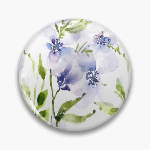 Item preview, Purple Transparent Watercolor Flowers designed and sold by Kara Draws.