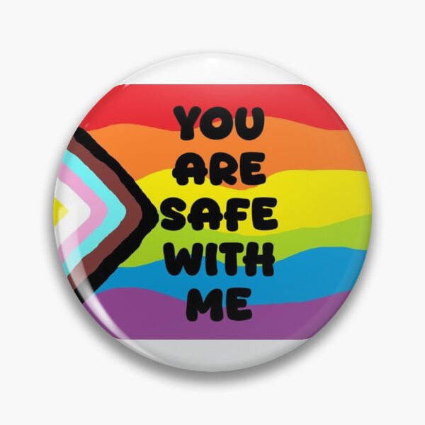 Item preview, You are safe with me pin designed and sold by Bugbotherer30.