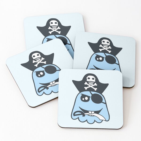 Item preview, Funny Pirate Ghost Evil Cool Captain Halloween Fun designed and sold by shirt-o-mat.