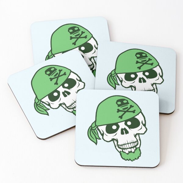 Item preview, Pirate Hat Skull Skeleton Halloween Head Scarf Fun designed and sold by shirt-o-mat.