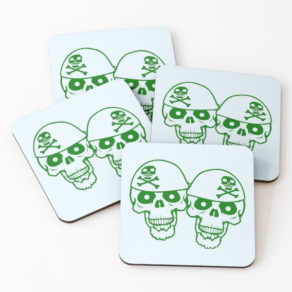 Item preview, 2 Pirate Skull Skeleton Halloween Two Friends Team designed and sold by shirt-o-mat.