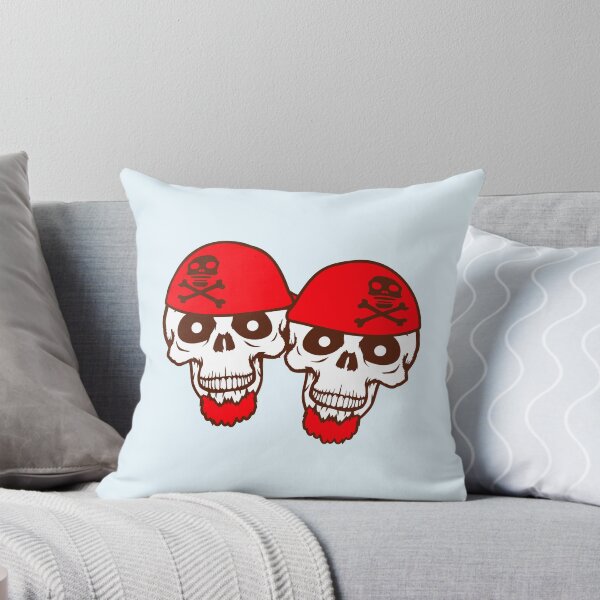 Item preview, 2 Pirate Skull Skeleton Halloween Two Friends Team designed and sold by shirt-o-mat.
