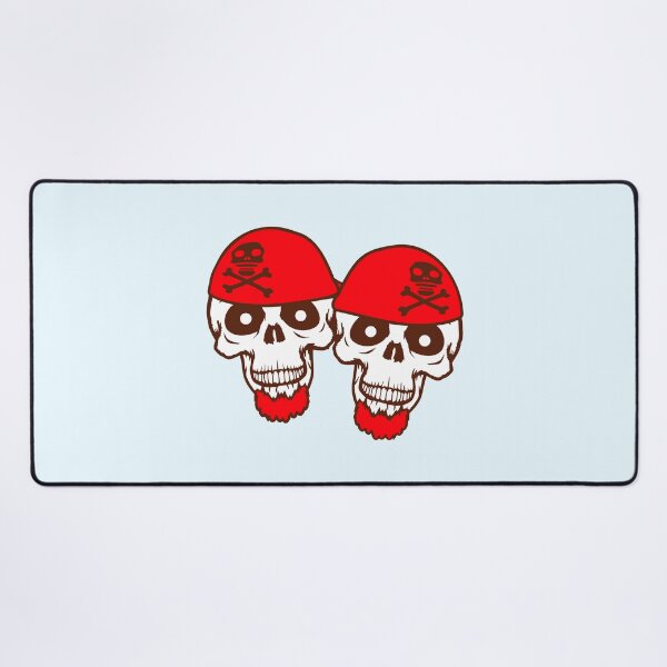 Item preview, 2 Pirate Skull Skeleton Halloween Two Friends Team designed and sold by shirt-o-mat.