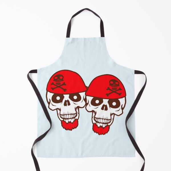 Item preview, 2 Pirate Skull Skeleton Halloween Two Friends Team designed and sold by shirt-o-mat.
