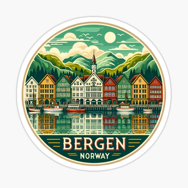 Bergen Norway Sticker
