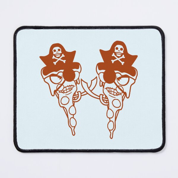 Item preview, 2 Evil Fast Food Pizza Pirates Duel Eye Patch Cool designed and sold by shirt-o-mat.
