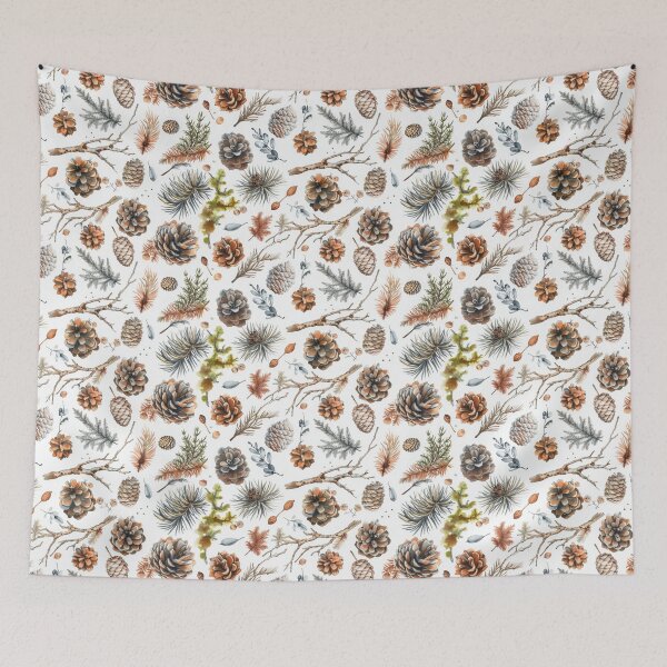 Item preview, Watercolor Winter Forest Elements designed and sold by NTGUILTY.