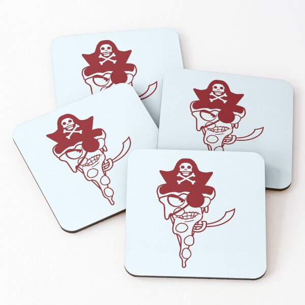 Item preview, Evil Fast Food Pizza Pirate Captain Cool Eye Patch designed and sold by shirt-o-mat.