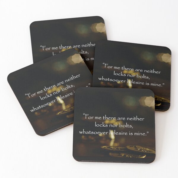 Item preview, Quotes from TV Show Grimm “For me there are neither locks nor bolts, whatsoever I desire is mine” designed and sold by Lumen Nyx Art.