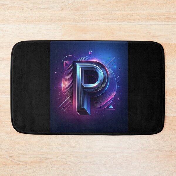 Item preview, Modern 2000s Style Letter P Design – Trendy AI Art Monogram for Names, Fashion, and Personalized Gifts designed and sold by knalpot-design.