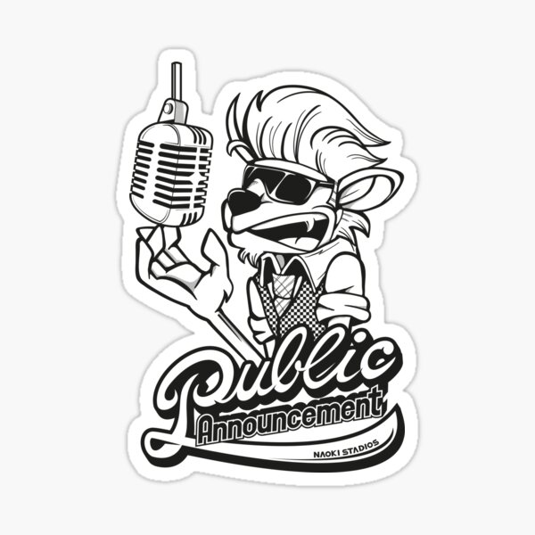 Public Announcement Sticker