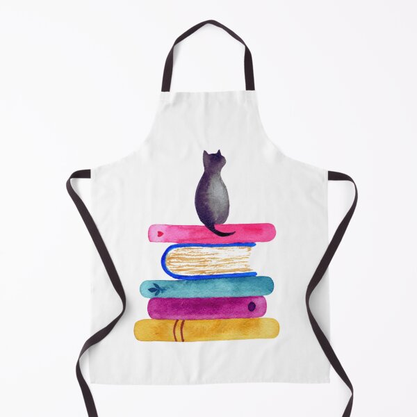 Item preview, Book Stack with Cat designed and sold by KindHeArtArt.