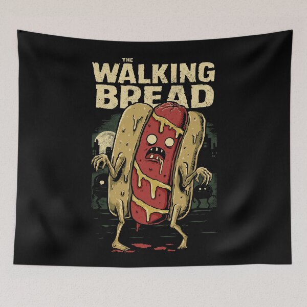 Item preview, The Walking Bread designed and sold by fathi Illustration.