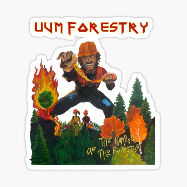Item preview, UVM Forestry Iron Maiden Tee designed and sold by commabugs.