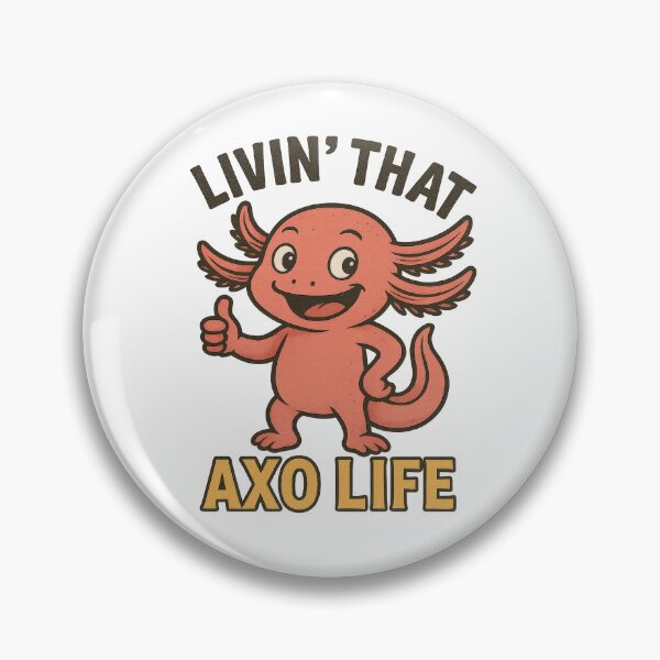 Item preview, Funny Retro Axolotl Livin’ That Axo Life designed and sold by RetroPop23.