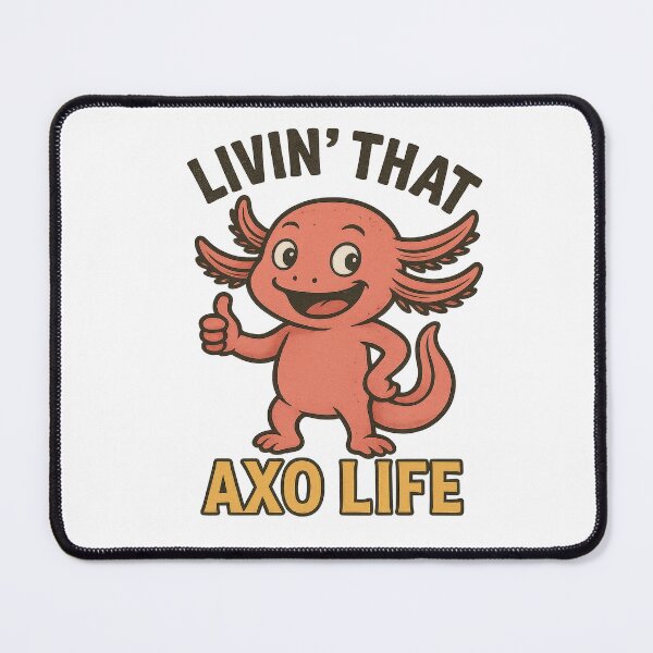 Item preview, Funny Retro Axolotl Livin’ That Axo Life designed and sold by RetroPop23.