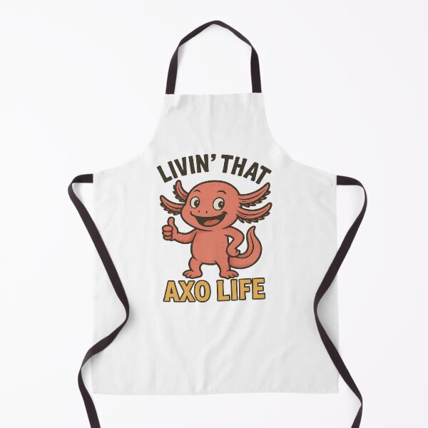 Item preview, Funny Retro Axolotl Livin’ That Axo Life designed and sold by RetroPop23.