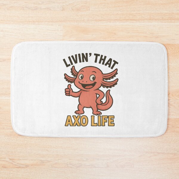 Item preview, Funny Retro Axolotl Livin’ That Axo Life designed and sold by RetroPop23.